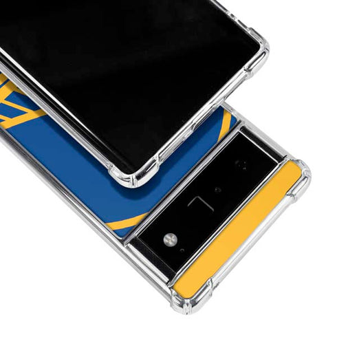 NBA Golden State Warriors Large Logo Google Pixel 6 Clear Case